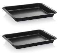 Grands plats à four plats, antiadhésifs et munis de poignées, pouvant également servir de plats à lasagnes, de cocottes ou de moules à gâteaux.