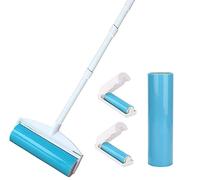 Grands Rouleaux Anti-Peluches réutilisables, lavables de 20,3 cm avec 3 poignées Extensibles, Brosse Anti-Peluches adhésive à Long Manche pour Nettoyer Le canapé, la Moquette, Le Sol, Le canapé