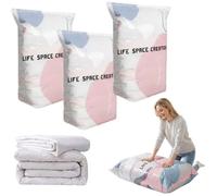 Grands sacs de conservation Sous Vide à Compression Sans Pompe Sac Sous Vide Vetement Aspirateur Cube 100×80×30 HOUSSE DE RANGEMENT
