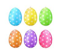 Grands œufs de Pâques gonflables, 6 pièces, décoration saisonnière, décoration de jardin festive, pour planificateur d'événement, jardin, terrasse, centre commercial, fête, église, activités scolaires