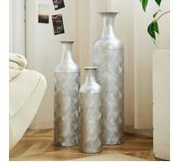 Grands vases pour Sol 50/66/83 cm en métal Fait à la Main, Vase décoratif Extra Large, Grand Vase Debout pour Salon, Coin de Maison