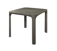 Table d'extérieur en résine effet rotin Olè Grandsoleil - Noir
