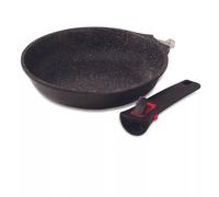 Granit PRO Poêle Fonte Aluminium Revêtement céramique Manche amovible Induction D24 cm