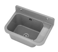 GRANITAN Vasque Lavage FIGO Égouttoir 50x34x31 cm, Gris | Lavabo Égouttoir Mural Polypropylène, Vasque Universelle Ensemble Siphon, FIGO