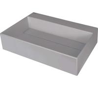 Granite countertop washbasin with a place for a tap - with a grille