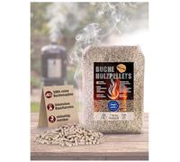 Granulés de Bois BBQ 30 kg Gril Fumée Copeaux de Bois hêtre Flameup