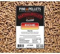 Granulés de bois dur 6 mm PINI 30 kg pour chauffage, barbecue, fumage