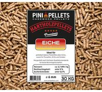 Granulés de bois dur 6 mm PINI 30 kg pour le chauffage, les barbecues, le fumage et le fumage à l'amerique