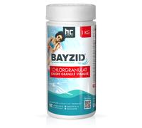 Granulés de Chlore Choc Stabilisé Bayzid® - Sceau de 1 KG pour Entretien de Piscine