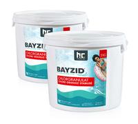 Granulés de Chlore Choc Stabilisé BAYZID® - Seau de 5 KG x 2 pour Piscine