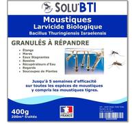 Granulés larvicides anti-moustiques, SOLU'BTI - Sachet de 400g