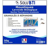 Granulés larvicides anti-moustiques, SOLU'BTI - Sachet de 50g