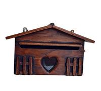 Graootoly Boîte aux lettres en bois, boîte aux lettres exquise extérieure étanche à la pluie, boîte à suggestions, boîte aux lettres fournitures de bureau