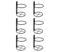 Graootoly Lot de 6 supports muraux en métal pour rangement de vin, décoration sur le thème du vin