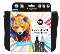 Trousse 36 marqueurs - Graph'It - Couleurs primaires