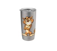 Graphique amusant Cougar Gobelet isotherme en acier inoxydable double paroi