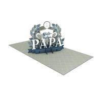 Graphique Atelier | Carte pop-up Pretty | en trois dimensions | Meilleur papa du monde