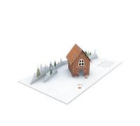 Graphique Atelier | Pretty Carte pop-up | Tridimensionnelle | Noël | Joyeux Noël