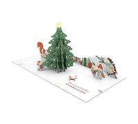 Graphique Atelier | Pretty Carte pop-up | Tridimensionnelle | Noël | Noël contemplatif