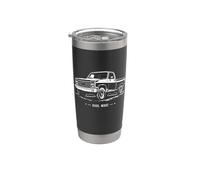 Graphique de camion vintage en mode transport Gobelet isotherme en acier inoxydable double paroi