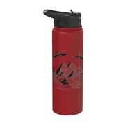 Graphique de divulgation d'histoire d'Alien sur les pyramides d'Égypte UAP Stainless Steel Insulated Water Bottle