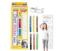Graphique de hauteur pour, graphique de hauteur pour, autocollant de hauteur Doodling, autocollant mural de croissance décoratif pour dans la salle de jeux de chambre pour