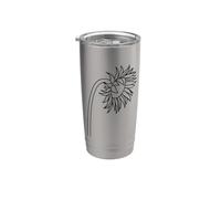 Graphique d'été botanique tournesol Gobelet isotherme en acier inoxydable double paroi