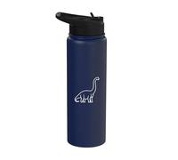 Graphique scientifique de dinosaure géant Brachiosaure Stainless Steel Insulated Water Bottle