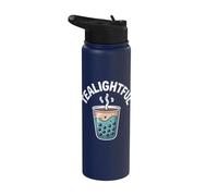 Graphique Tealightful Bubble Tea Lovers Stainless Steel Insulated Water Bottle