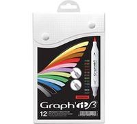 Graph'it Brush - Extra Fine - Essential - 12 marqueurs Multicolore G
