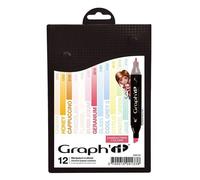 Graph'it Set de marqueurs à alcool, 12pcs - Couleurs de caractères