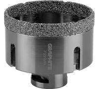 GRAPHITE Diamond Scie cloche, pour la découpe de pierres, carrelages, asphalte, briques, béton, filetage M14