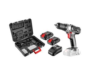 GRAPHITE ENERGY+ SET Perceuse/visseuse sans fil 18V, Li-Ion, mandrin, pack batterie 2Ah, chargeur, mallette de transport (58G006-SET2)