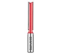 GRAPHITE Fraise à double panneton en carbure de tungstène (HM), diamètre 10 mm, hauteur de travail 50 mm, diamètre de la tige 8/12 mm, pour bois, PVC, aggloméré, deux lames (tige 12 mm)