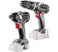 GRAPHITE Kit d'outils électroportatifs sans fil, différentes options, sans batterieVisseuse à chocs sans balais + Perceuse-visseuse
