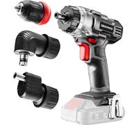 GRAPHITE Perceuse-visseuse sans fil 18V, Li-Ion, RPM I : 0-350 min-¹ II : 0-1250 min-¹, droite/gauche, mandrin auto-serrant amovible 0.8-10 mm, ¼" femelle sous poignée