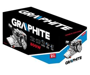 GRAPHITE Ponceuse à bande 800W, bande sans fin 75 x 457 mm