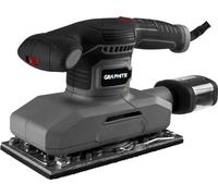 GRAPHITE Ponceuse vibrante 380W, châssis 115x230 mm, vitesse de rotation 7000-13000 min-¹, amplitude d'oscillation 1mm, papier abrasif 115 x 280 mm, masse 1,98 kg, accessoires : papier abrasif, réserv