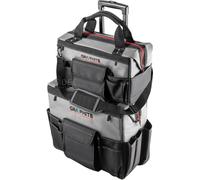 GRAPHITE Sac à dos à outils Sac à outils Sac à dos artisan - grand sac à roulettes avec anse + sac supérieur de taille moyenne
