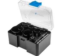 GRAPHITE scie cloche foret carbure 10 pièces TCT-métal set de forets pour scie cloche Ø 19, 25, 30, 38, 40 et 68 mm 3x forets HEX, 1x adaptateur HEX set de scie cloche