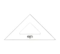 Graphoplex Equerre 45° 3 bords antitaches 32 cm Transparent