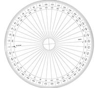 Graphoplex GX130G Rapporteur cercle entier Transparent