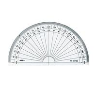 GRAPHOPLEX Rapporteur 1/2 cercle 13cm grades Transparent