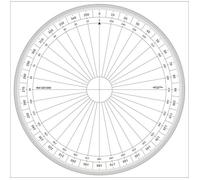 Graphoplex - Rapporteur cercle entier degrés Ø 20 cm