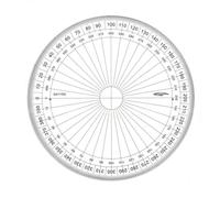 Graphoplex - Rapporteur cercle entier grades Ø 15 cm
