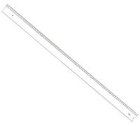 Graphoplex Règle biseau + bosselage 75 cm Transparent