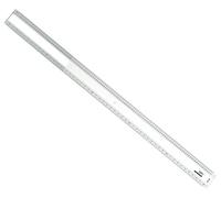 Graphoplex Règle pilas 2 biseaux Blanc + bosselage 50 cm Transparent