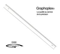 Règle transparente 1 biseau + bosselage 60 cm - graphoplex G