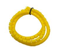 GRASAKY Enrouleur de câble en Spirale de 1 mètre, Tube Flexible de Gestion des câbles, Rangement Efficace des câbles protéger Le Manchon(Yellow,ID 16mm)