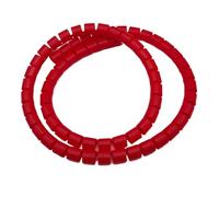 GRASAKY Enrouleur de câble en Spirale de 1 mètre, Tube Flexible de Gestion des câbles, Rangement Efficace des câbles protéger Le Manchon(Red,ID 22mm)